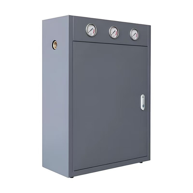 20-inch 3-stage whole house pre-filter with cabinet, Big Blue filter housing