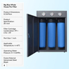20-inch 3-stage whole house pre-filter with cabinet, Big Blue filter housing
