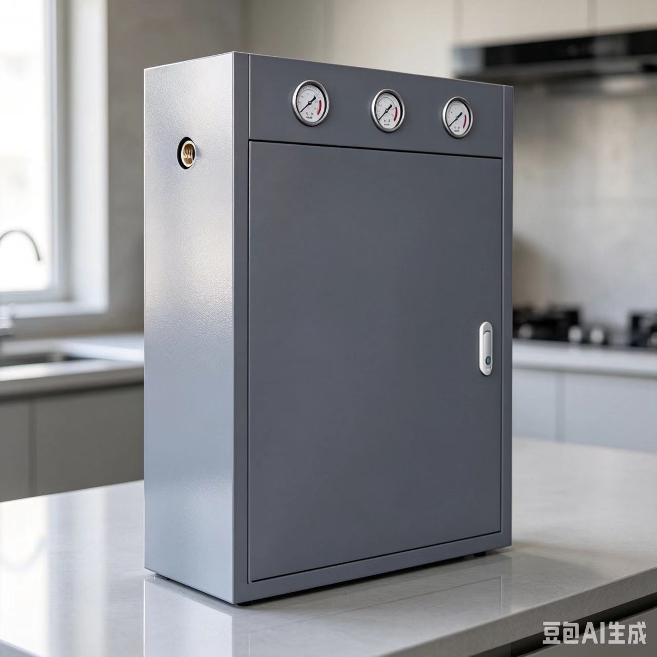 20-inch 3-stage whole house pre-filter with cabinet, Big Blue filter housing